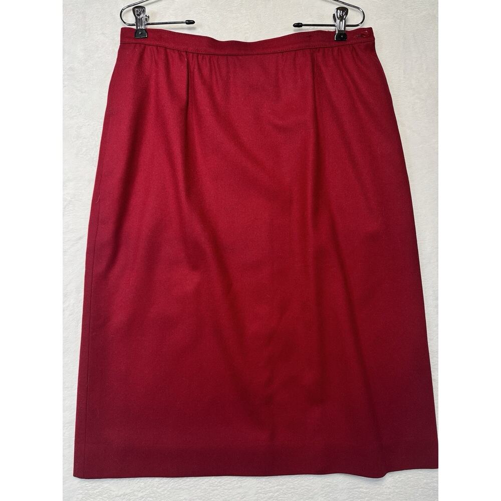 Pendleton Vintage 1970’s Wool Pencil Skirt Size 16 Made In USA